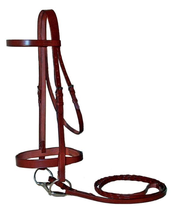 Paris Tack Classic Flat Leather English Hunt Bridle with Laced Reins and 1 Year Warranty - Image 11