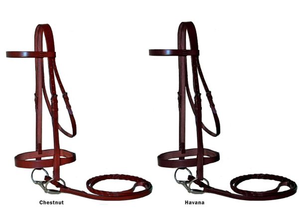 Paris Tack Classic Flat Leather English Hunt Bridle with Laced Reins and 1 Year Warranty - Image 3