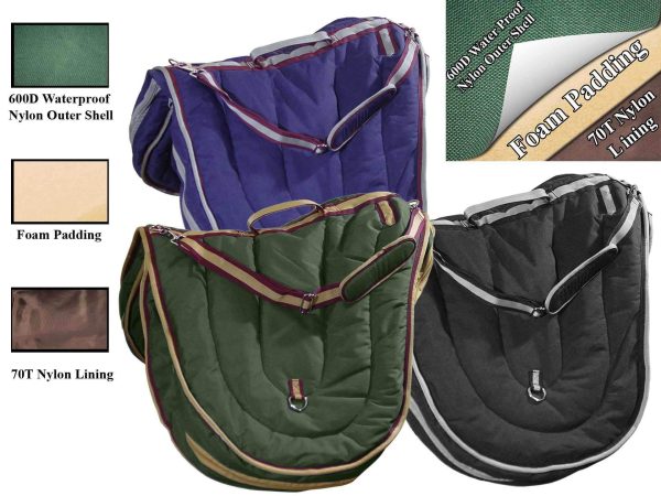 Derby Originals Waterproof All Purpose 3 Layer Nylon Padded English Saddle Carry Bag - Image 3