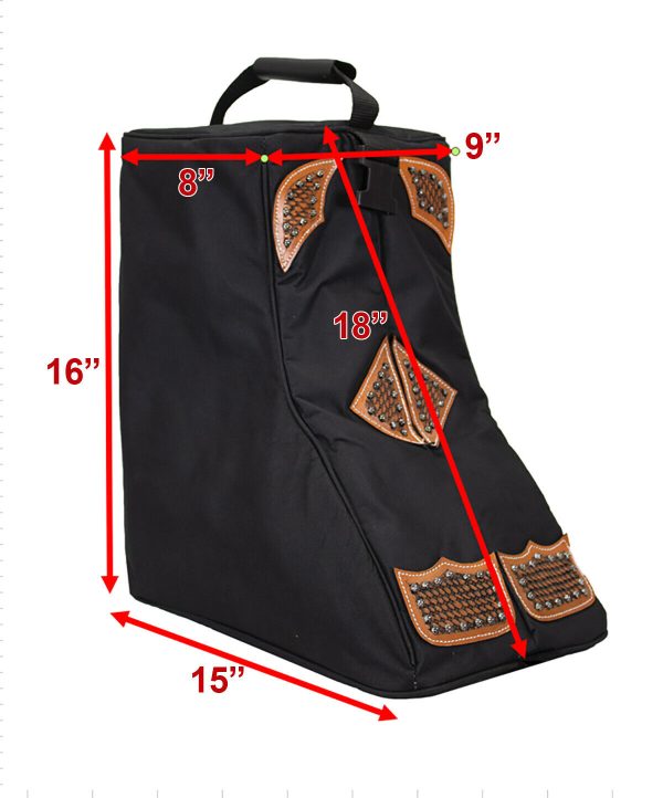 Tahoe Durango Premium Padded Waterproof Nylon Western Boot Carry Bag with 1 Year Warranty - Image 2