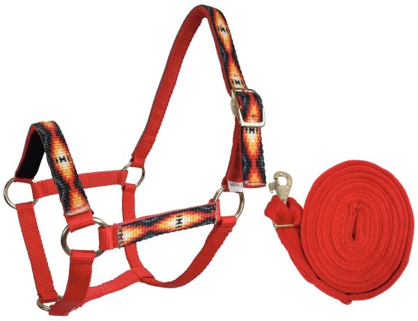 Tahoe Tack Patterned Nylon Mini Horse Halters with Padded Noseband and Matching 7’ Soft Grip Lead Rope - 6 Month Warranty - Image 8