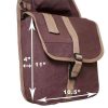 Tahoe Large Multi Pocket Canvas Saddle Bag w Cell Phone Pocket - Image 3