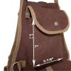 Tahoe Large Multi Pocket Canvas Saddle Bag w Cell Phone Pocket - Image 4