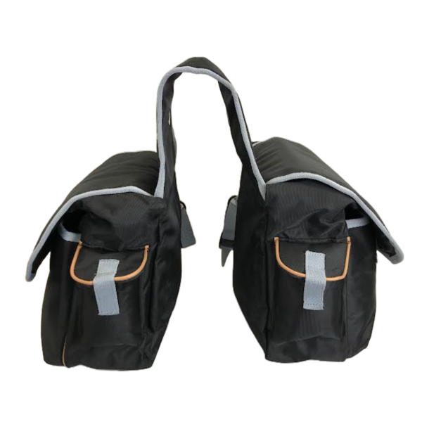 TAHOE PADDED TRIPLE LAYER 1200D NYLON SADDLE BAGS FOR TRAIL RIDING 1 YEAR WARRANTY WITH 2 POCKETS FOR WATER BOTTLES - Image 3