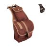 Tahoe Large Multi Pocket Canvas Saddle Bag w Cell Phone Pocket - Image 12