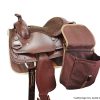 Tahoe Large Multi Pocket Canvas Saddle Bag w Cell Phone Pocket - Image 2