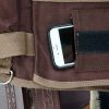 Tahoe Large Multi Pocket Canvas Saddle Bag w Cell Phone Pocket - Image 8